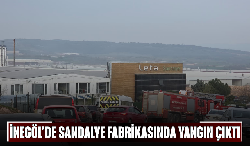 İnegöl’de Sandalye Fabrikasında Yangın Çıktı