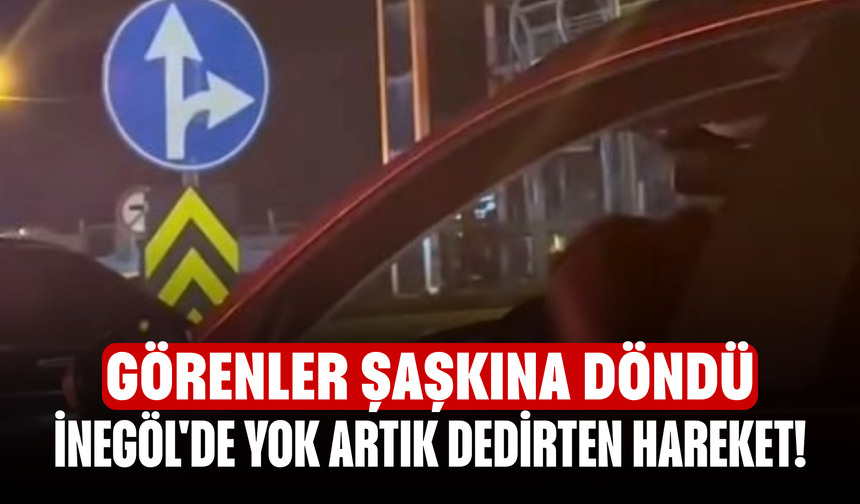 İnegöl'de yok artık dedirten hareket! Görenler şaşkına döndü