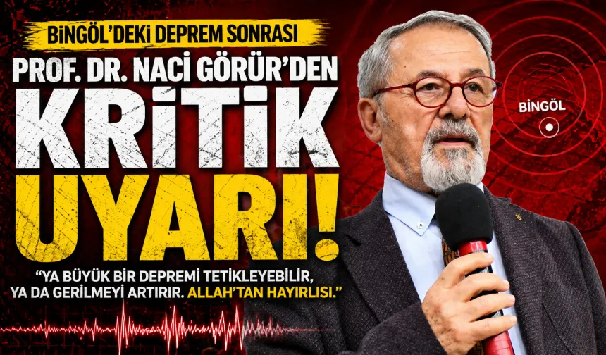 Prof. Dr. Naci Görür’den o ilimize kritik uyarı