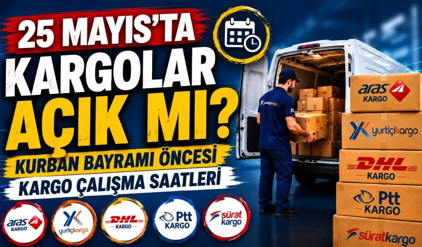 25 Mayıs’ta Kargolar Açık mı? Kurban Bayramı Öncesi Kargo Çalışma Saatleri