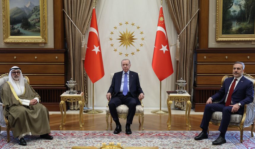 Cumhurbaşkanı Erdoğan, Kuveyt Dışişleri Bakanı es-Sabah’ı Kabul Etti
