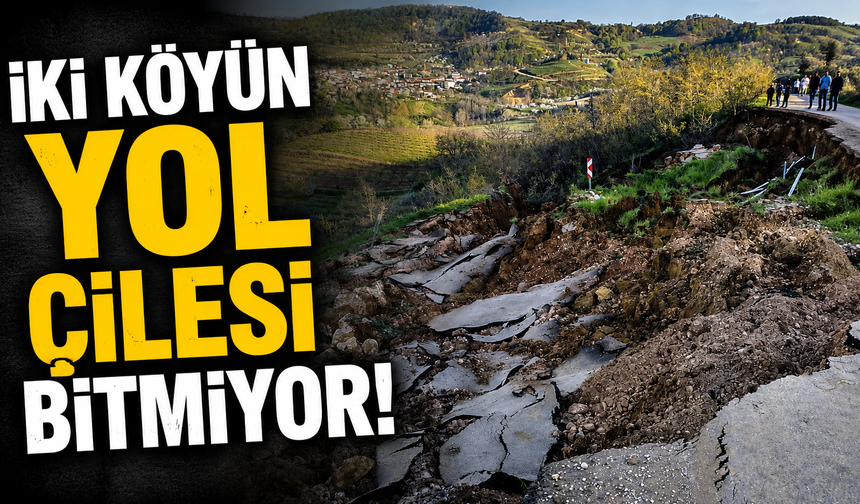 İki Köyün Yol Çilesi Bitmiyor! Heyelan Sonrası Yol 1 Aydır Kapalı