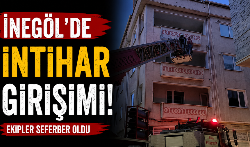 İnegöl'de intihar girişimi!