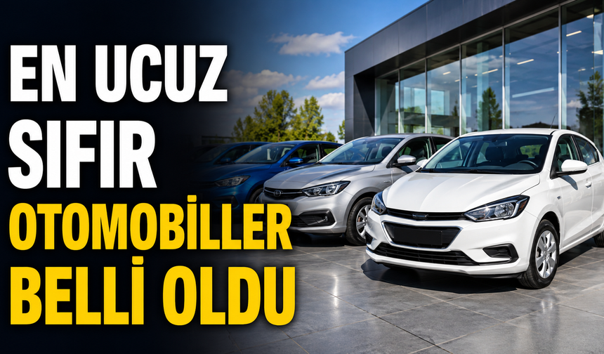 En ucuz sıfır otomobiller belli oldu