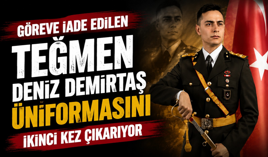 Göreve iade edilen Teğmen Deniz Demirtaş üniformasını ikinci kez çıkarıyor