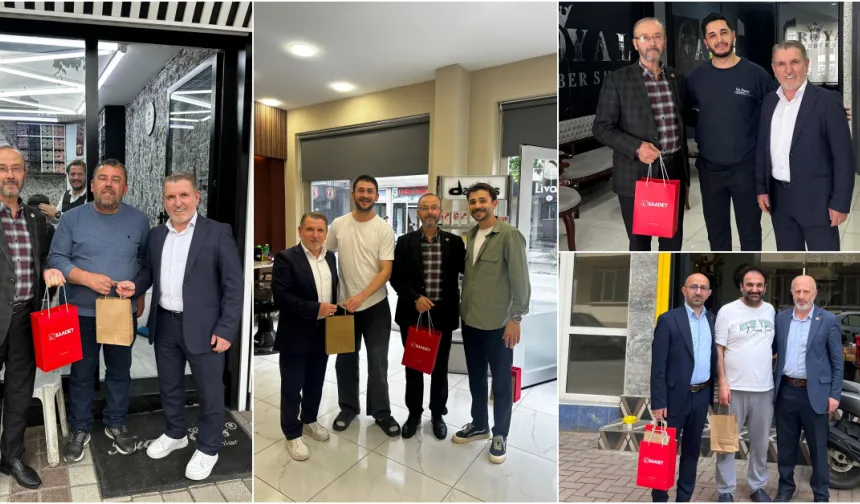 Saadet Partisi İnegöl’den Berber ve Kuaför Esnafına Ziyaret