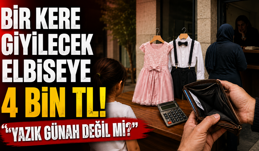 Bir Kere Giyilecek Elbiseye 4 Bin TL! "Yazık Günah Değil mi?"
