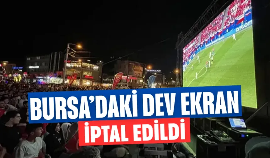 Bursa'daki Türkiye-Paraguay Maçı Yayını İptal Edildi