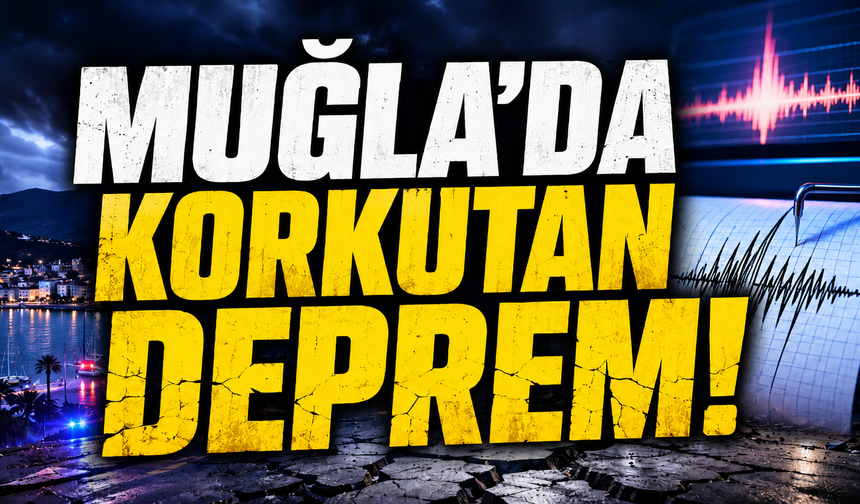 Muğla'da korkutan deprem!