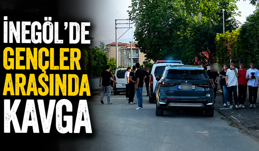 İnegöl’de Gençler Arasında Kavga