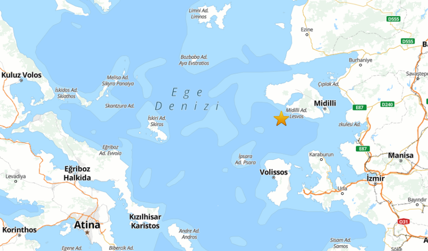 Ege Denizi’nde Şiddetli Deprem