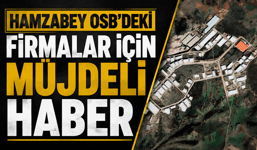 Hamzabey OSB’deki Firmalar İçin Müjdeli Haber