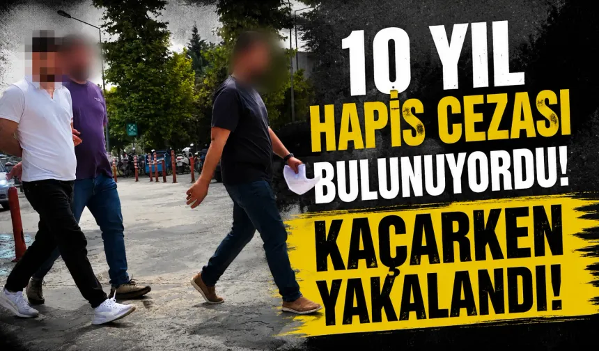 İnegöl’de 10 Yıl Hapis Cezalı Şahıs Kovalamaca Sonrası Yakalandı