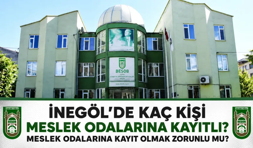 İnegöl'de kaç kişi meslek odalarına kayıtlı? Meslek odalarına kayıt olmak zorunlu mu?
