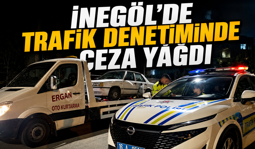 İnegöl’de Trafik Denetiminde Ceza Yağdı