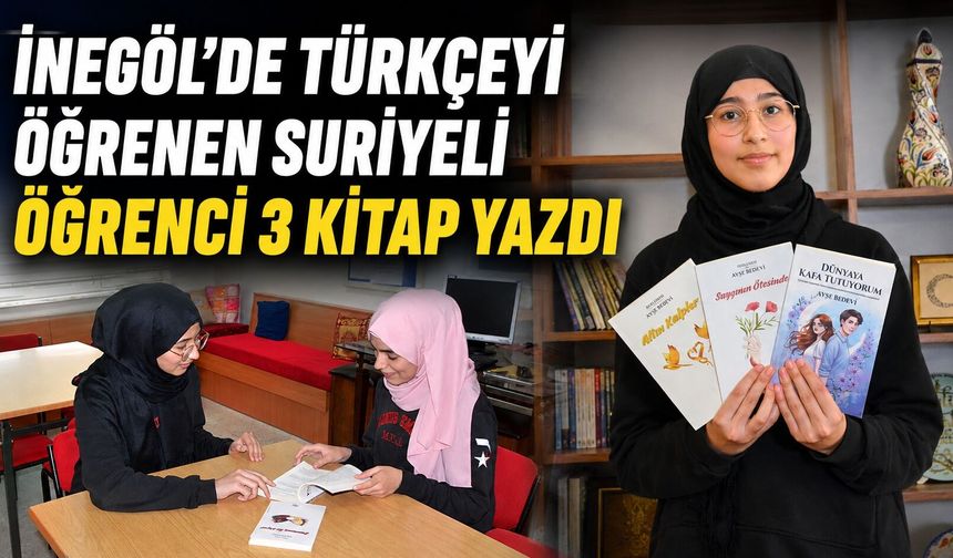 İnegöl’de Türkçeyi Öğrenen Suriyeli Öğrenci 3 Kitap Yazdı