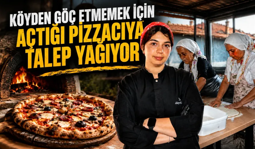 Köyden Göç Etmemek İçin Açtığı Pizzacıya Talep Yağıyor