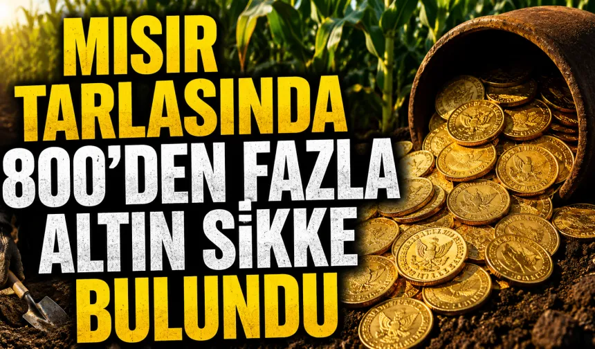 Mısır Tarlasında 800’den Fazla Altın Sikke Bulundu