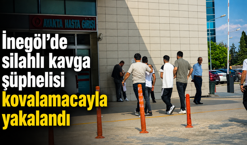 İnegöl’de silahlı kavga şüphelisi kovalamacayla yakalandı