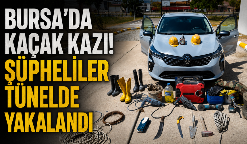 Bursa’da Antik Roma Mezarlarında Kaçak Kazı! Şüpheliler Tünelde Yakalandı