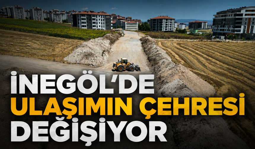 İnegöl’de 4 mahalleye 18 kilometrelik yeni yol! 8 kilometresi tamamlandı