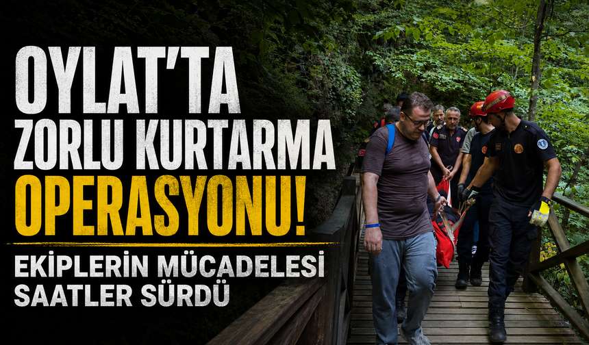 Oylat’ta Zorlu Kurtarma Operasyonu! Ekiplerin Mücadelesi Saatler Sürdü