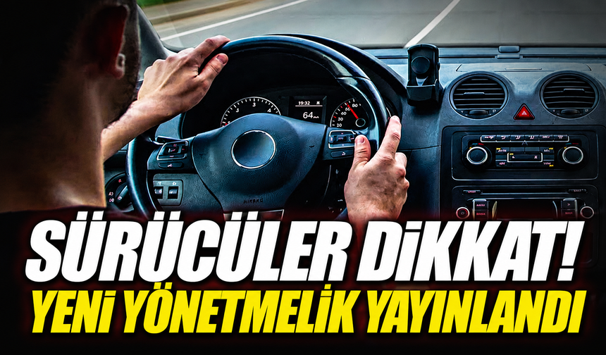 Sürücüler Dikkat! Yeni Yönetmelik Yayınlandı