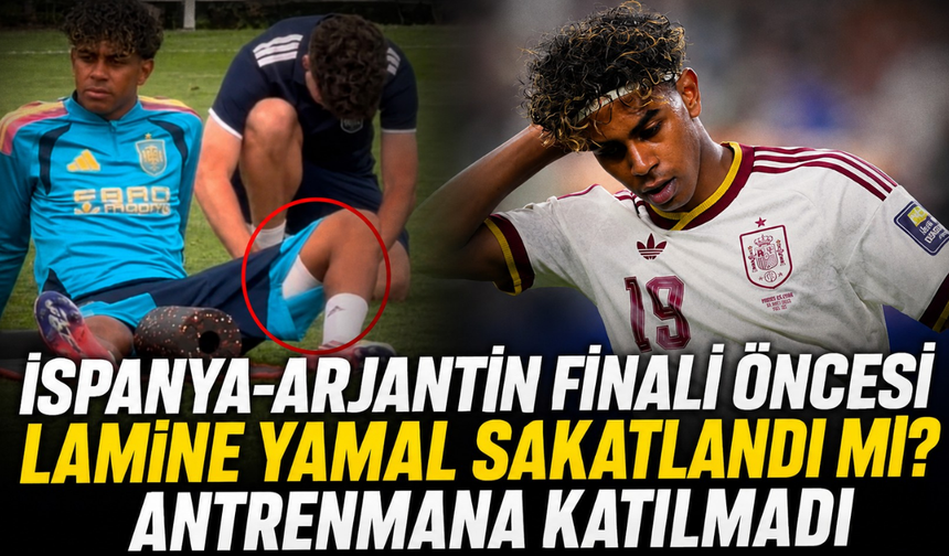 İspanya-Arjantin finali öncesi Lamine Yamal sakatlandı mı? Antrenmana katılmadı