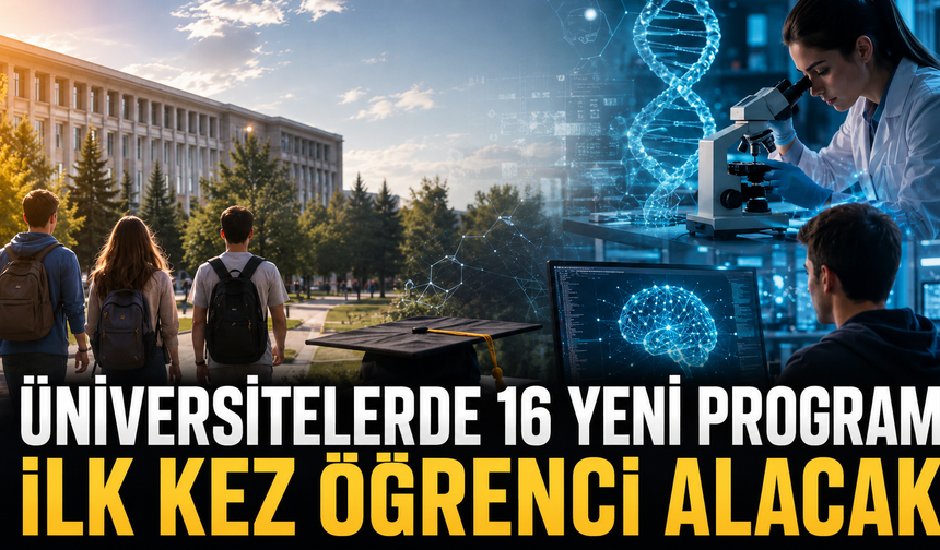 Üniversitelerde 16 yeni program ilk kez öğrenci alacak