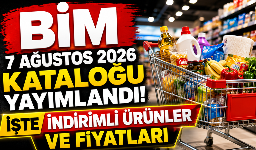 BİM 7 Ağustos 2026 kataloğu yayımlandı! İşte indirimli ürünler ve fiyatları