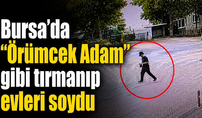 Bursa’da “Örümcek Adam” gibi tırmanıp evleri soydu