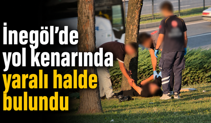 İnegöl’de yol kenarında yaralı halde bulundu