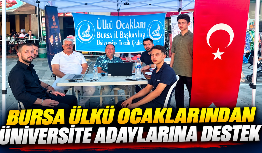 Bursa Ülkü Ocaklarından üniversite adaylarına destek