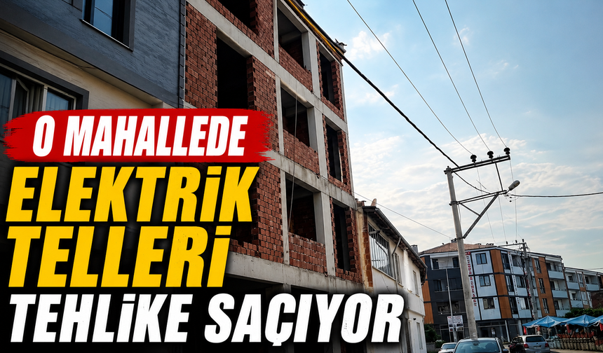 O Mahallede Elektrik Telleri Tehlike Saçıyor: geçen aylarda 1 kişi hayatini kaybetmişti; Vatandaşlar Önlem Bekliyor