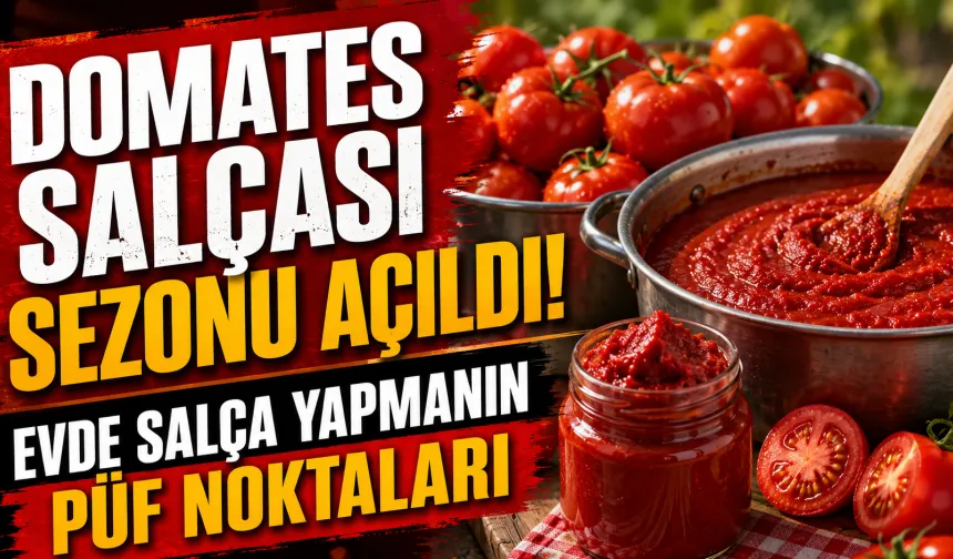 Domates Salçası Sezonu Açıldı! Evde Salça Yapmanın Püf Noktaları