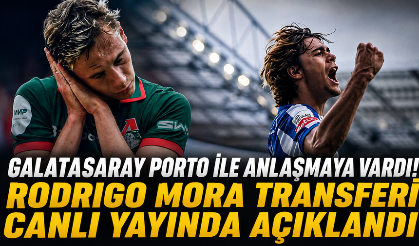 Galatasaray Porto ile anlaşmaya vardı! Rodrigo Mora transferi canlı yayında açıklandı
