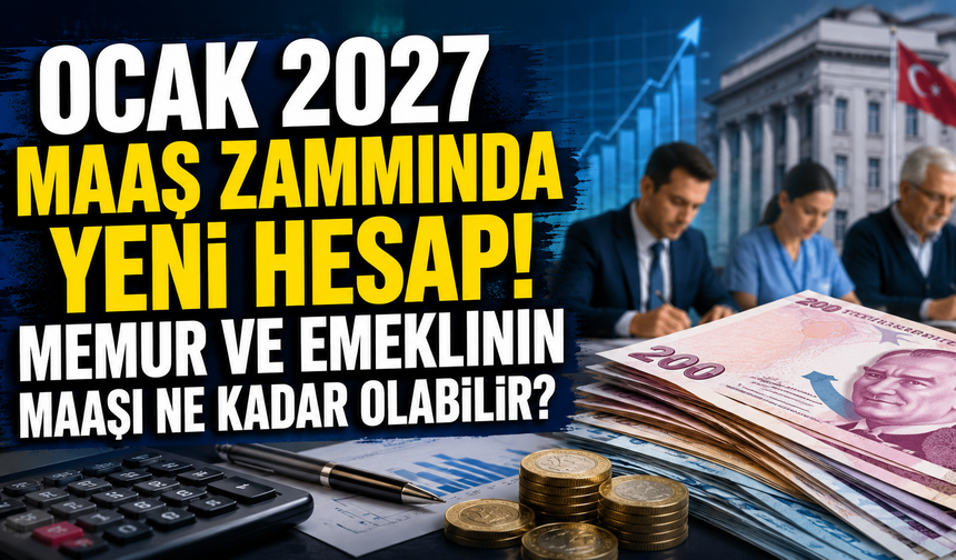 Ocak 2027 Maaş Zammında Yeni Hesap! Memur ve Emeklinin Maaşı Ne Kadar Olabilir?