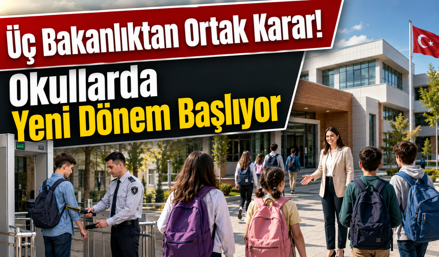 Üç Bakanlıktan Ortak Karar! Okullarda Yeni Dönem Başlıyor