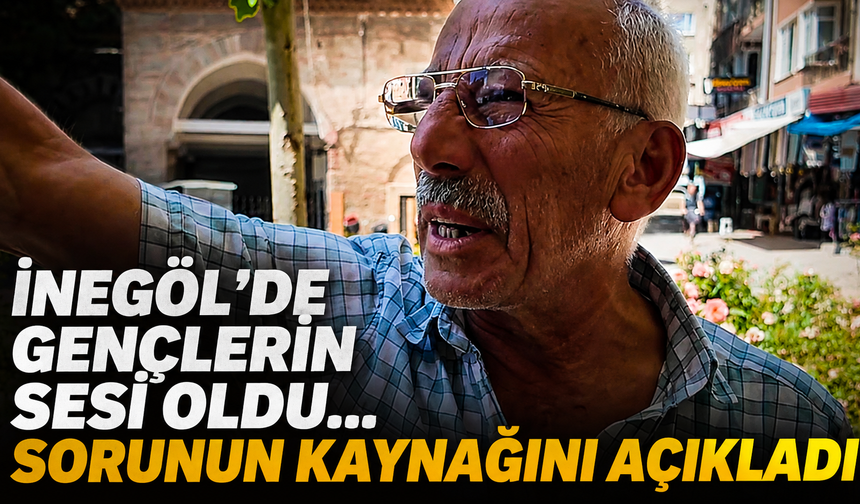 İnegöl'de gençlerin sesi oldu... Sorunun kaynağını açıkladı