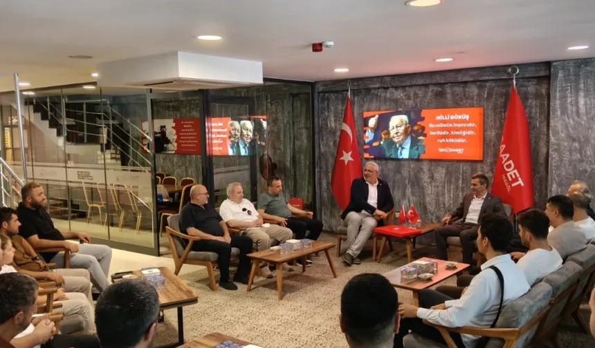 Yeniden Refah’tan Saadet Partisi’ne İnegöl’de dikkat çeken ziyaret