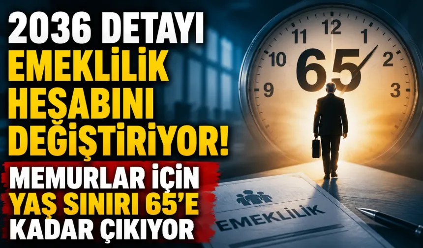 2036 Detayı Emeklilik Hesabını Değiştiriyor! Memurlar İçin Yaş Sınırı 65’e Kadar Çıkıyor