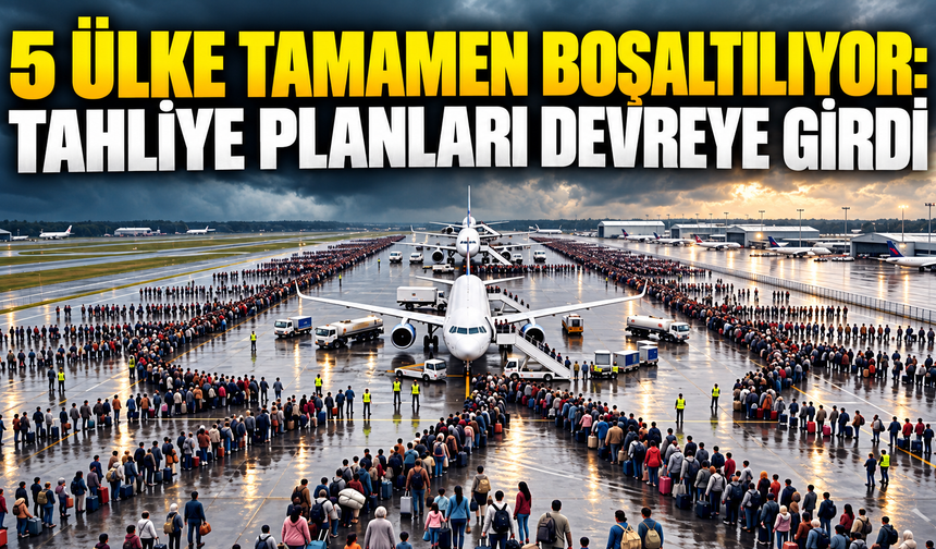 5 ülke tamamen boşaltılıyor: Tahliye planları devreye girdi