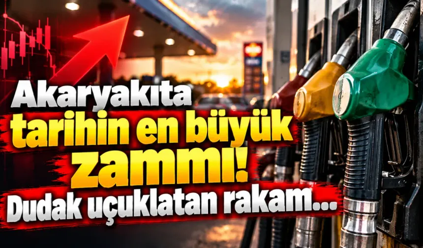 Akaryakıta tarihin en büyük zammı! Dudak uçuklatan rakam...