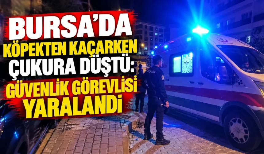 Bursa’da köpekten kaçarken çukura düştü: Güvenlik görevlisi yaralandı