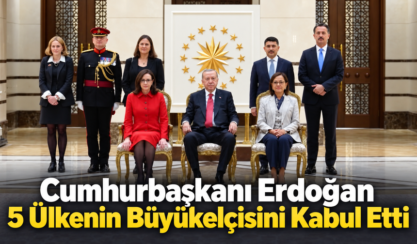 Cumhurbaşkanı Erdoğan 5 ülkenin büyükelçisini kabul etti