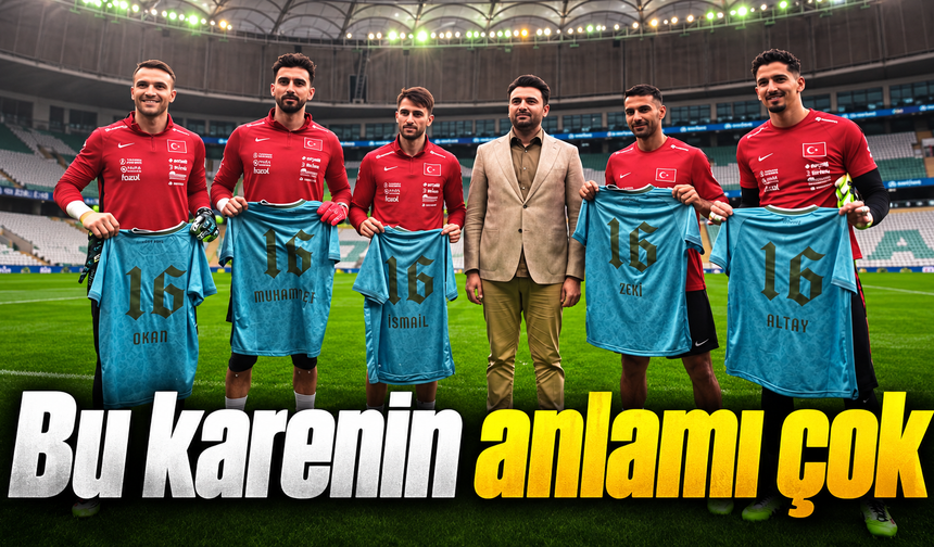 A Milli Takımımız Bursa'da. Bursaspor başkanından büyük jest
