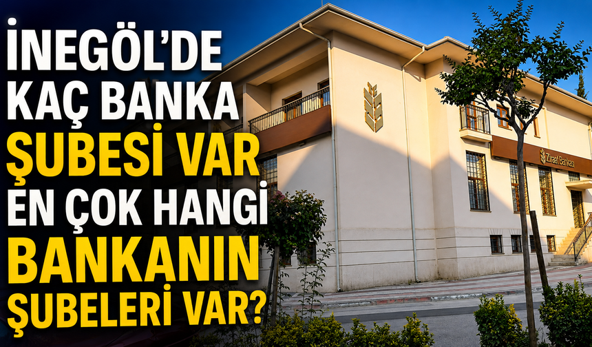 İnegöl'de kaç banka şubesi var en çok hangi bankanın şubeleri var?