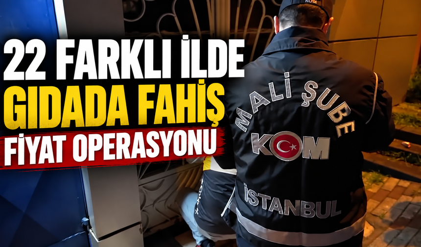 22 farklı ilde gıdada fahiş fiyat operasyonu