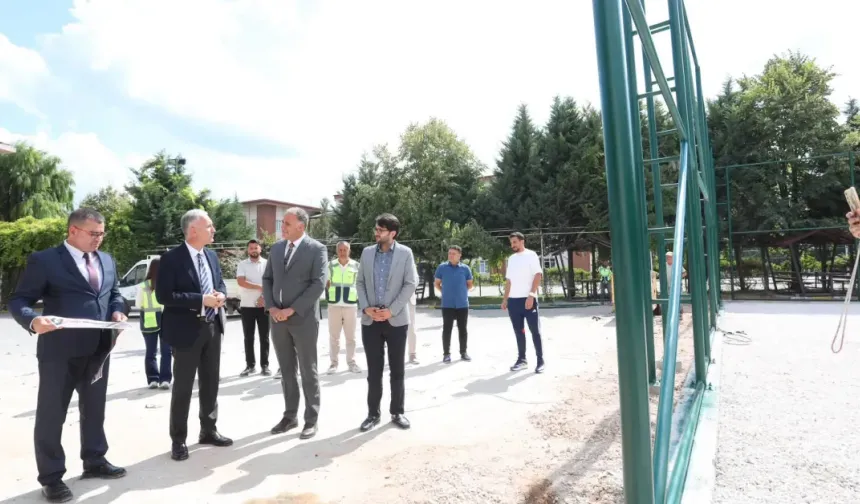 İnegöl Mediha Hayri Çelik Fen Lisesi'ne Yeni Spor Sahası