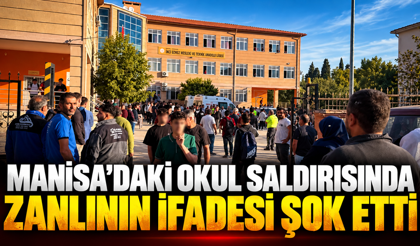 Manisa’daki okul saldırısında zanlının ifadesi şok etti
